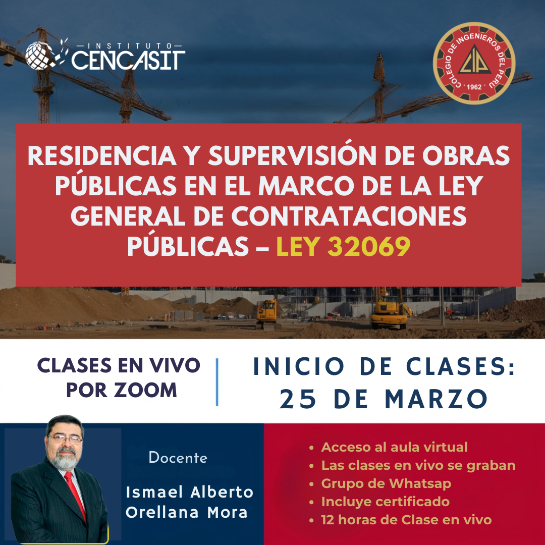 Residencia y Supervisión de Obras Públicas